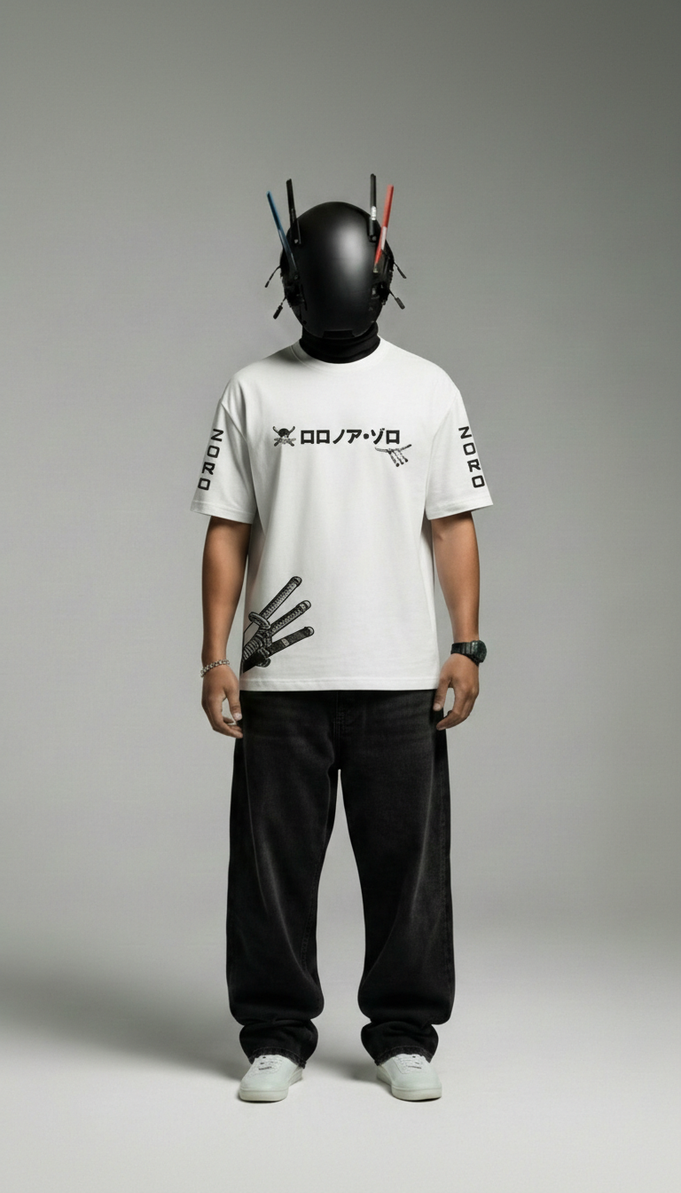 Pirate Hunter — Three Sword Style | Oversized Street Tee