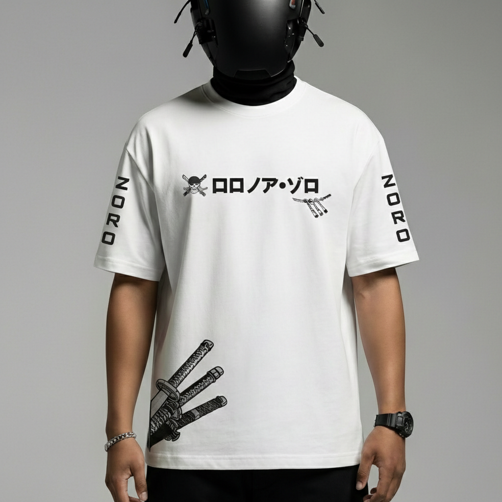 Pirate Hunter — Three Sword Style | Oversized Street Tee