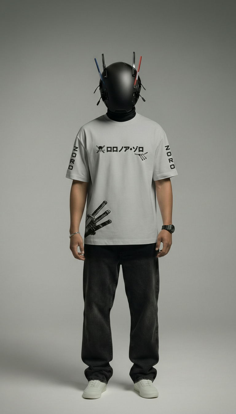 Pirate Hunter — Three Sword Style | Oversized Street Tee